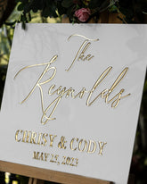 Personalized Gold Welcome Sign-RR